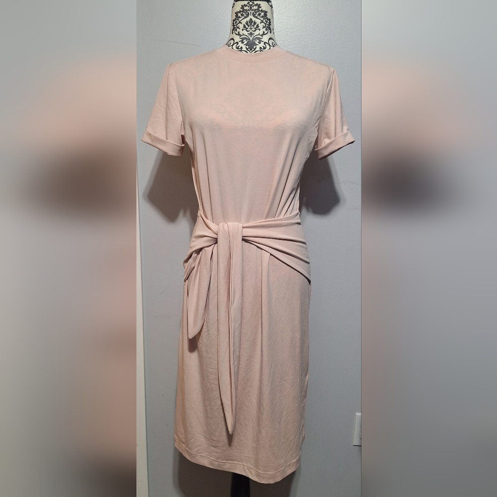 NWT Sm Guess Soft Pink Midi Dress - Picture 5 of 8